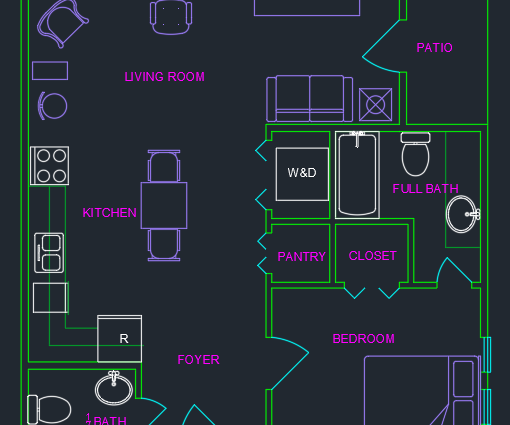 Basic Floor Plan Drafting in AutoCad