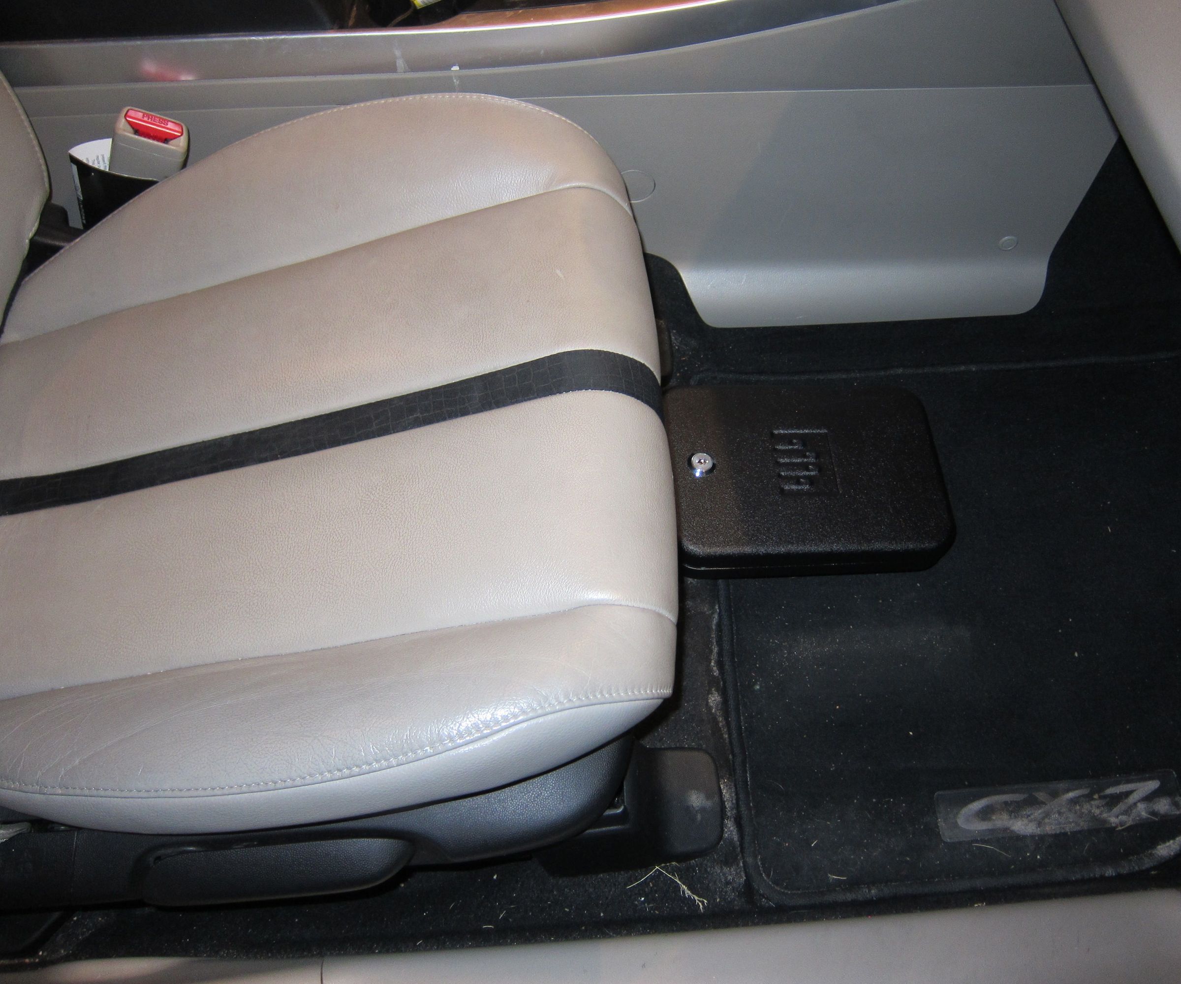 Hidden Sliding Vehicle Lock Box