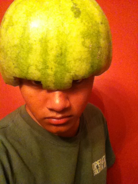 The Melon helm(The Angry Gardener's Helm)