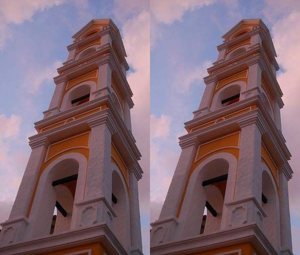 Optical Illusion - Falling Buildings