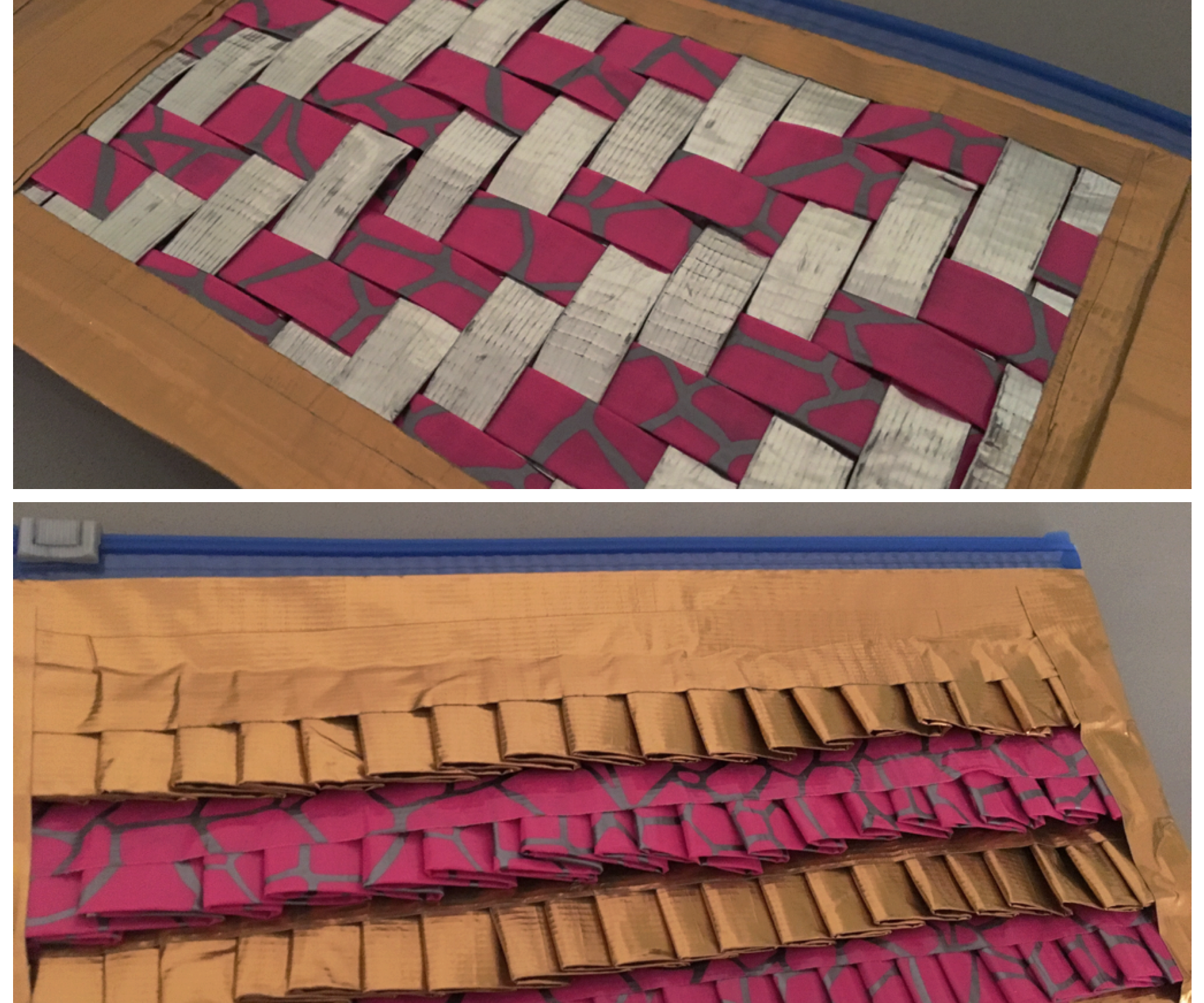 Duct Tape Pencil Case With Pocket and Ruffles