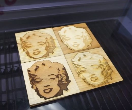 Andy Warhol's Marilyn Monroe on Wood
