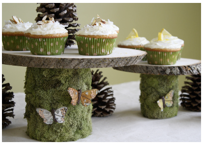 DIY: Woodland Cakestands
