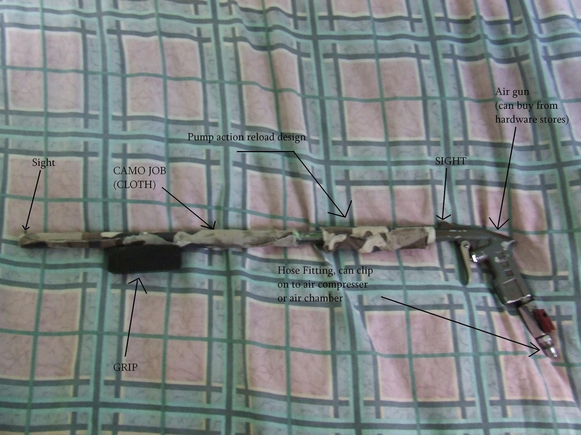 Pump Action Dart Shooting Air Gun