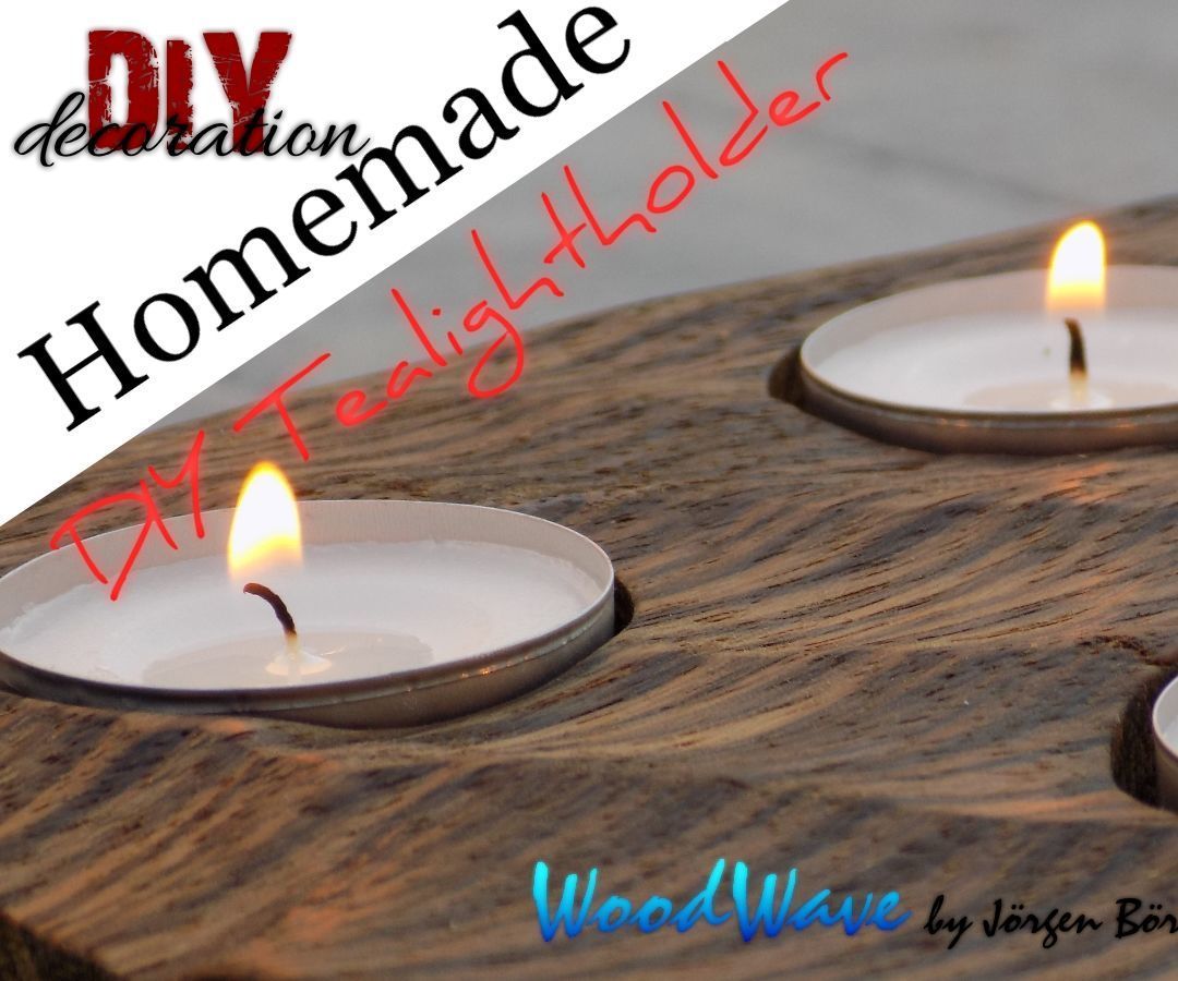 Tealightholder: WoodWave by Jörgen Börg