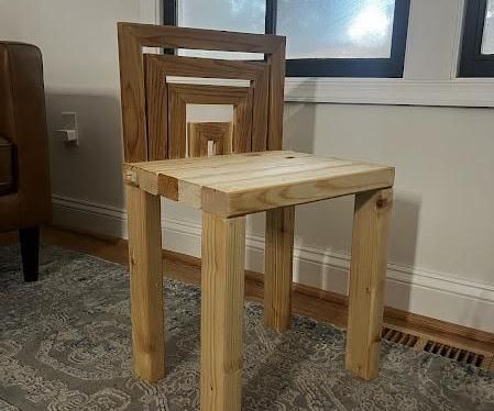 Infinity: the Multi-framed Chair Made From Upcycled Scrap Wood