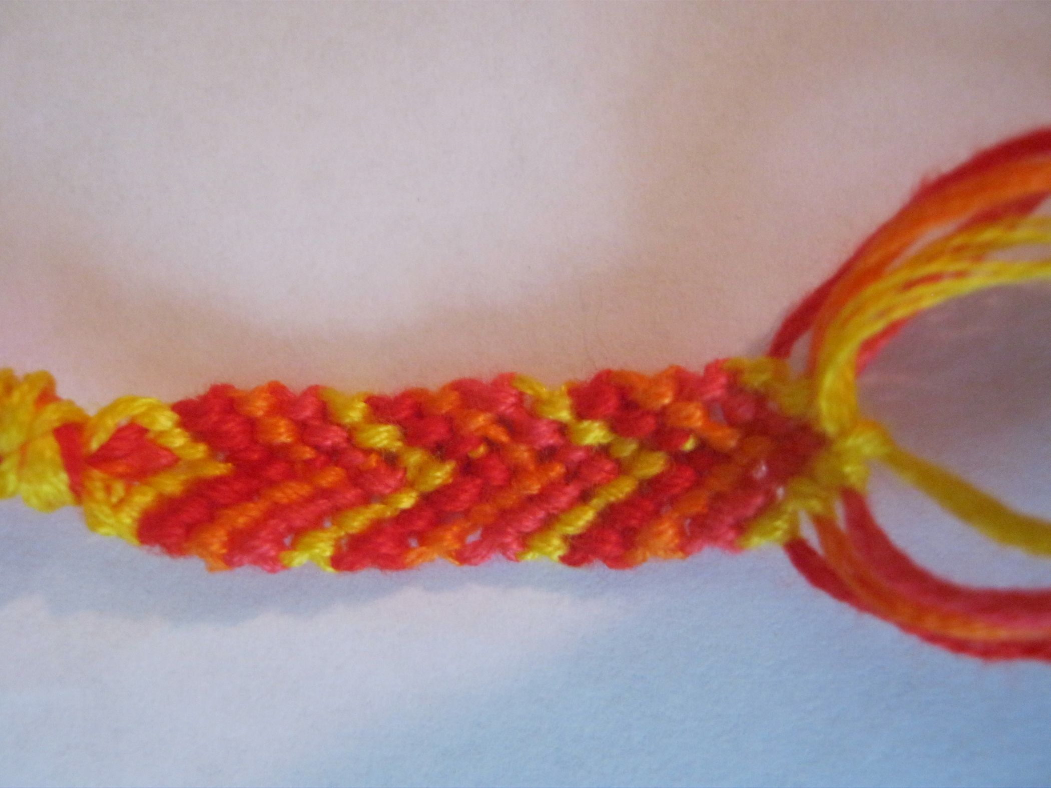 Chevron Friendship Bracelet 4 Steps Instructables