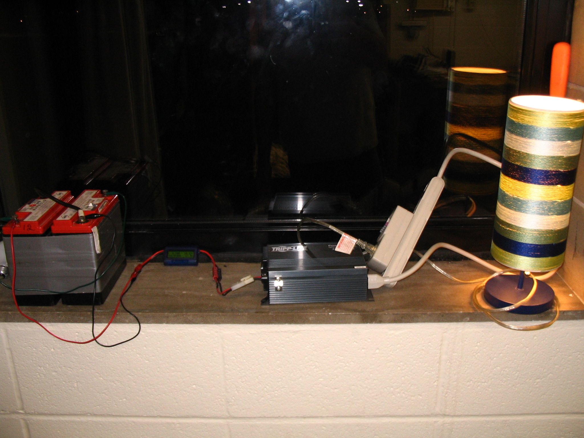 Measuring System Efficiency of Using Backup Batteries From Grid Power