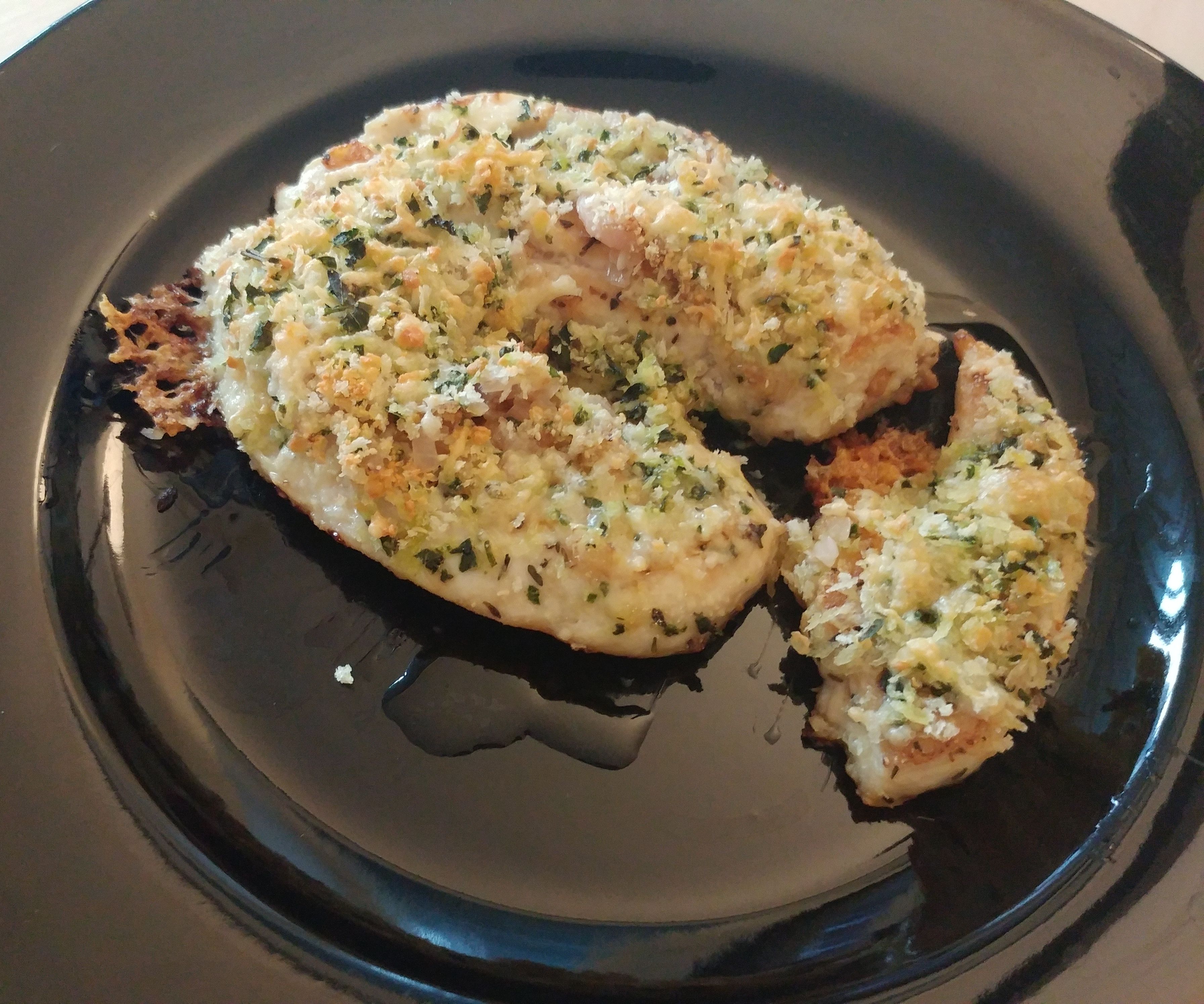 Butterfly Chicken With Cheddar Gratin