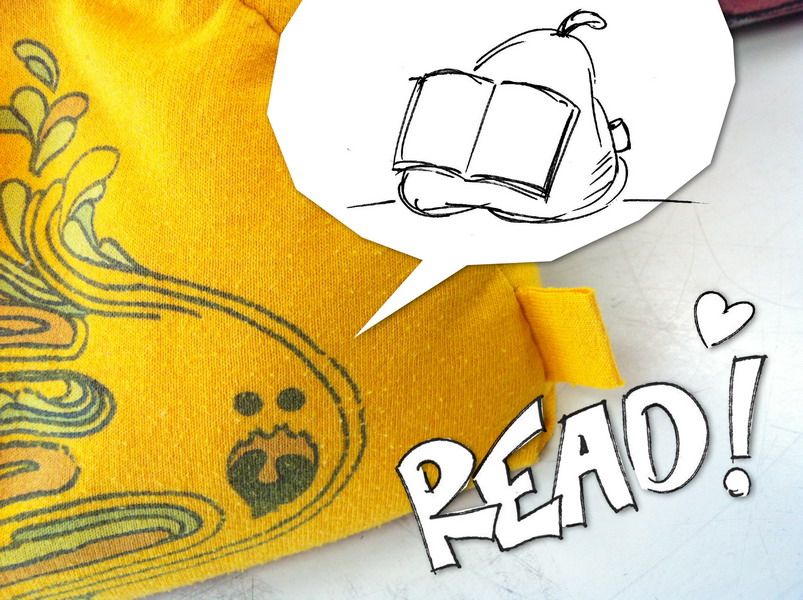 T-Shirt Mini Beanbags - Learn How to Sew and Make Your Own Flexible Reading Bookstand
