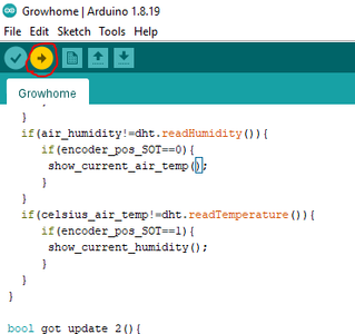 Upload the Firmware