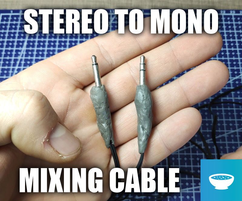 Stereo to Mono Audio Cable