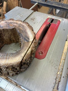 Cutting the Hollow Log