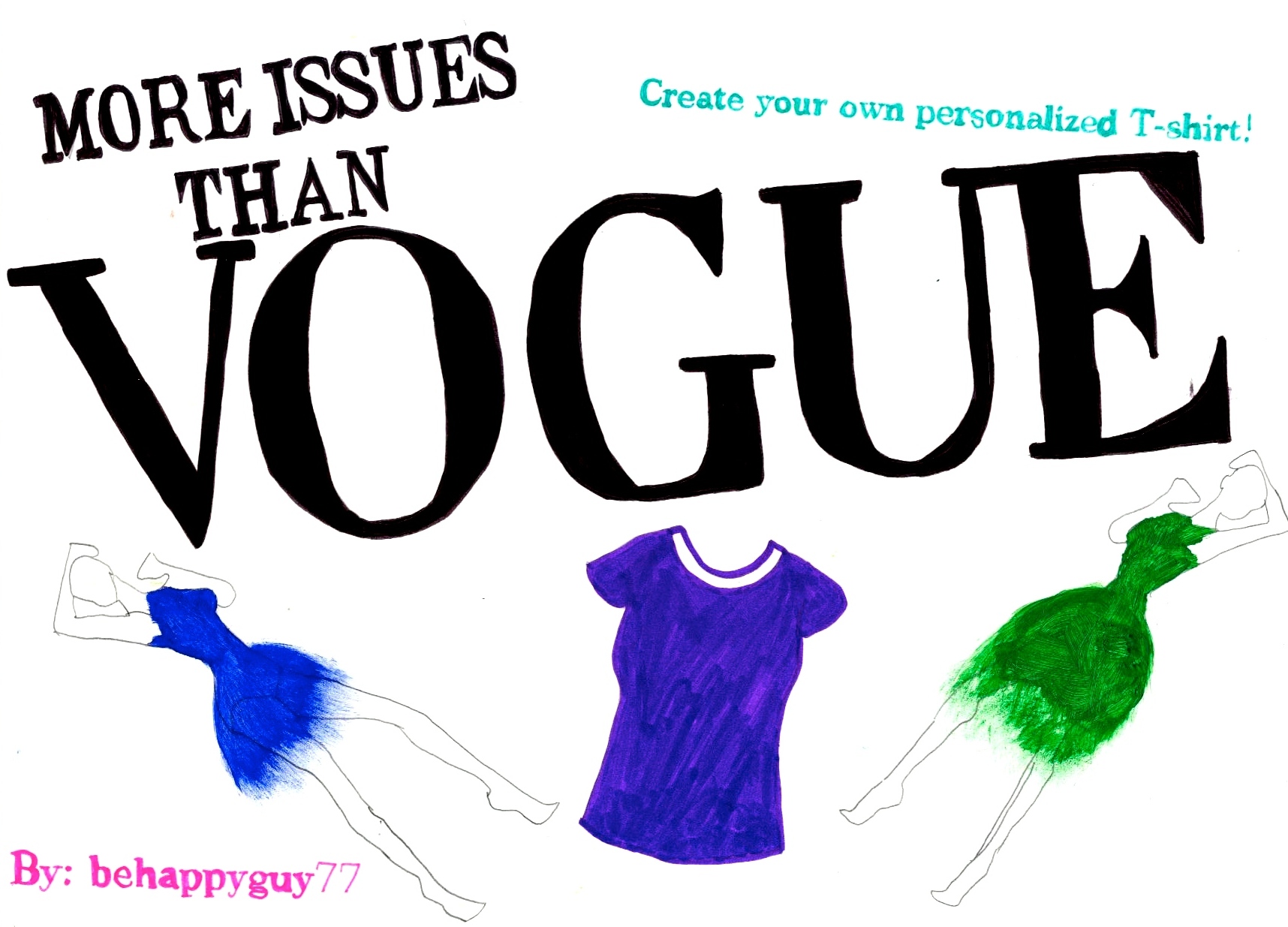 Creating a personalized white T-shirt