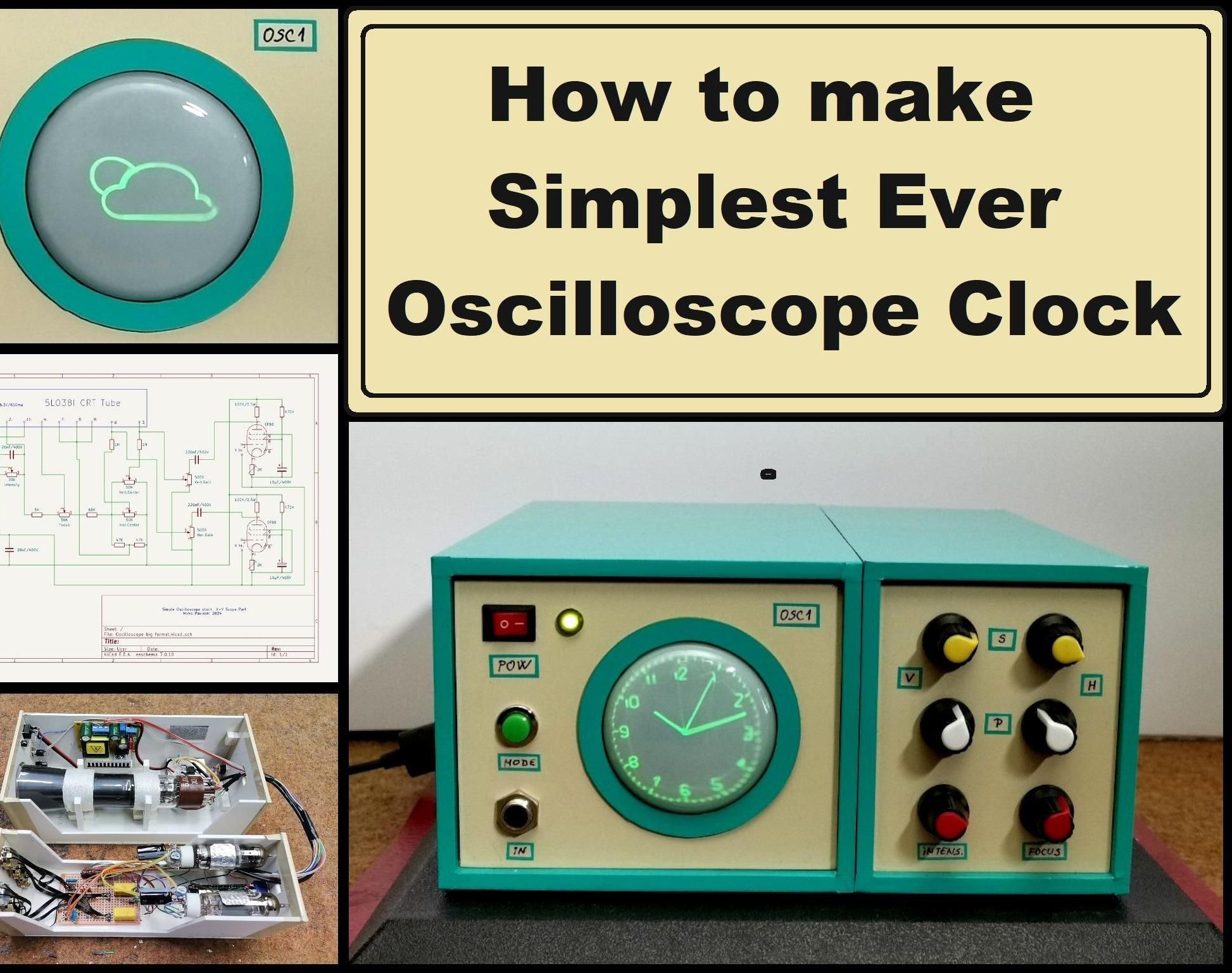 How to Make Simplest Ever Oscilloscope Clock