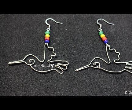 How to Make Hummingbird Earrings Using Wire