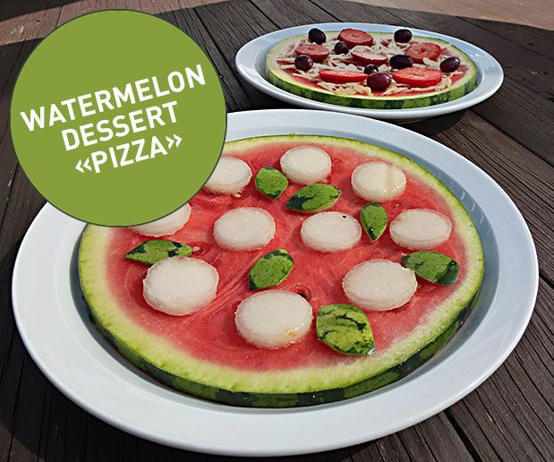 Watermelon Dessert "Pizza"
