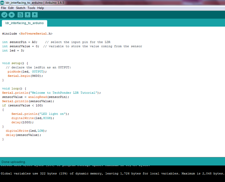 Programming, Compiling and Uploading to Arduino