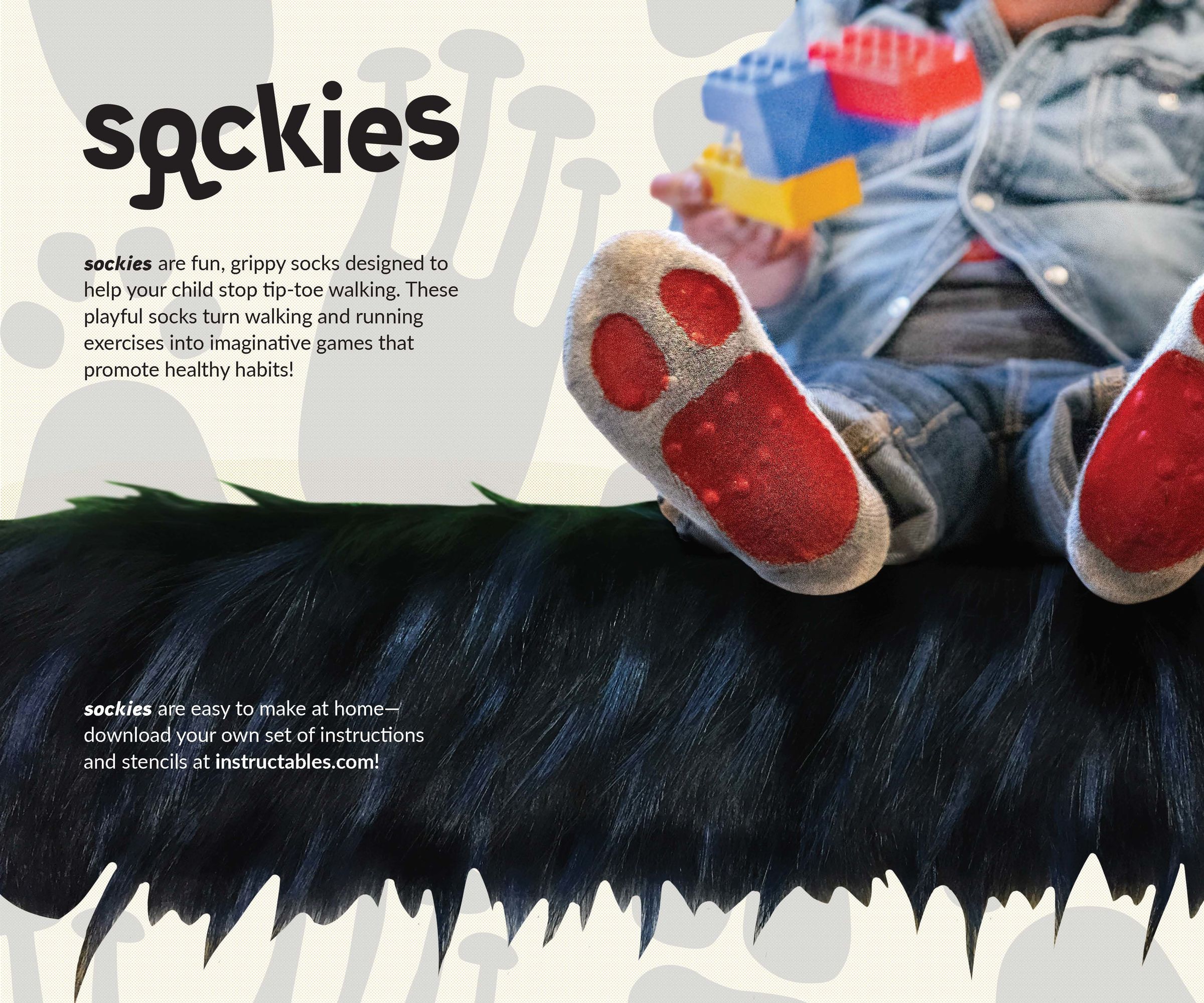 Sockies: DIY Tip-Toeing Prevention Socks