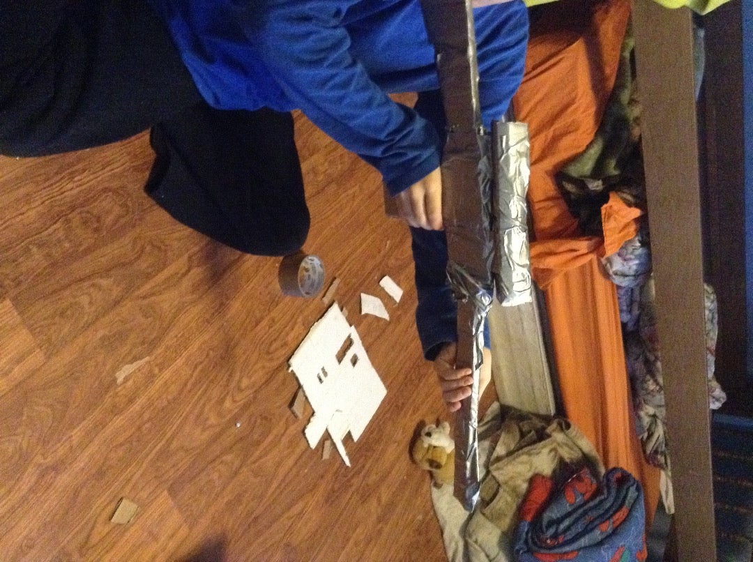 Cardboard/duct Tape Sniper Rifle 7 Steps Instructables