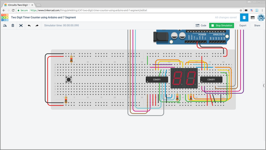 Two Digit Timer/Counter Using Arduino & 7 Segment Display : 10 Steps ...