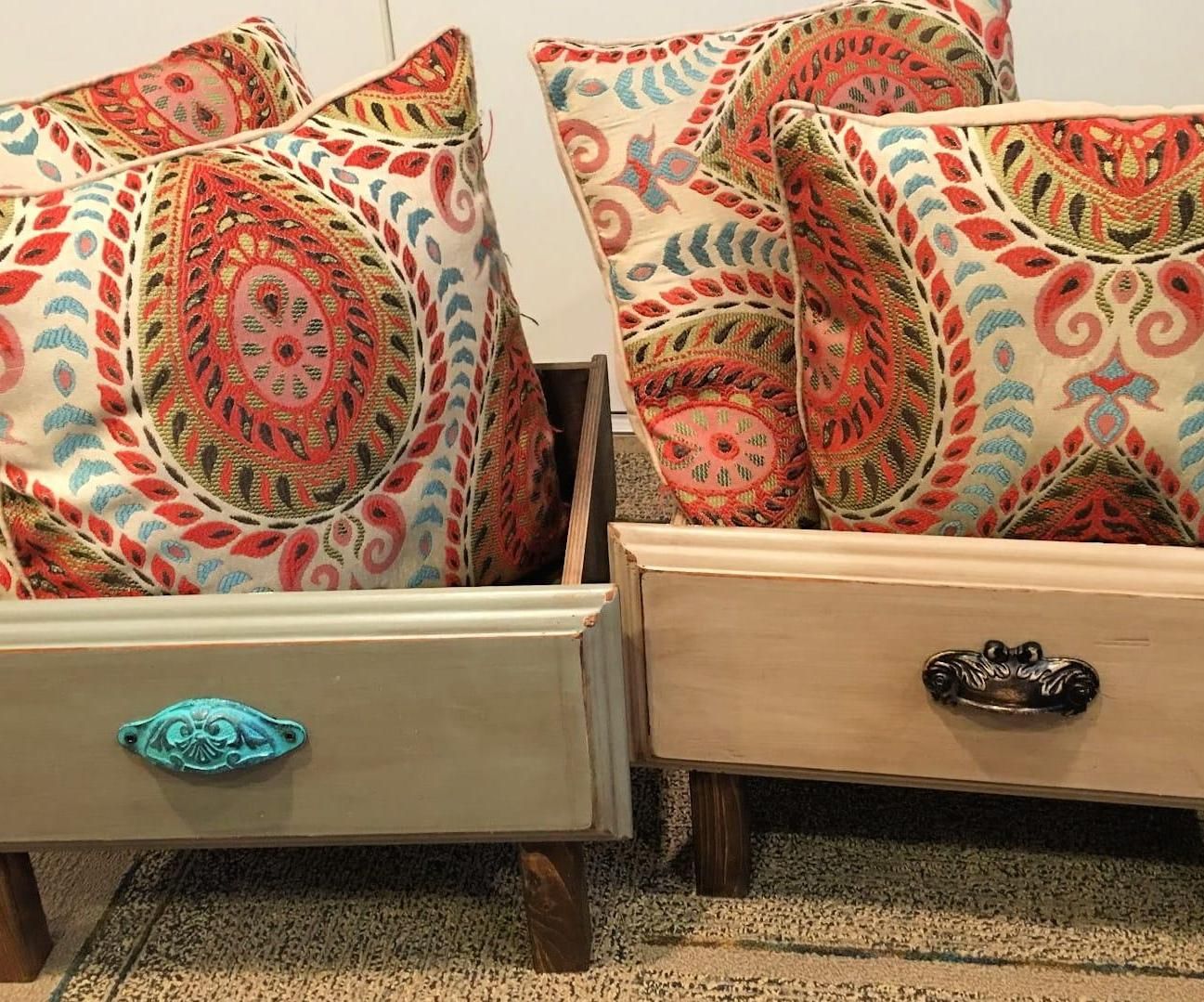 How to Repurpose Dresser Drawers Into Pillow Holders