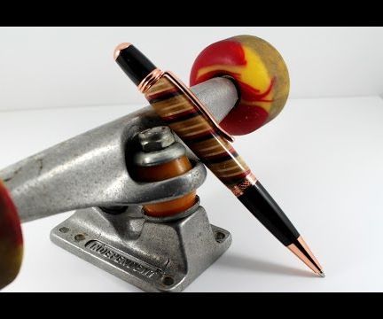 How to Make a Pen With Recycled Skateboards 