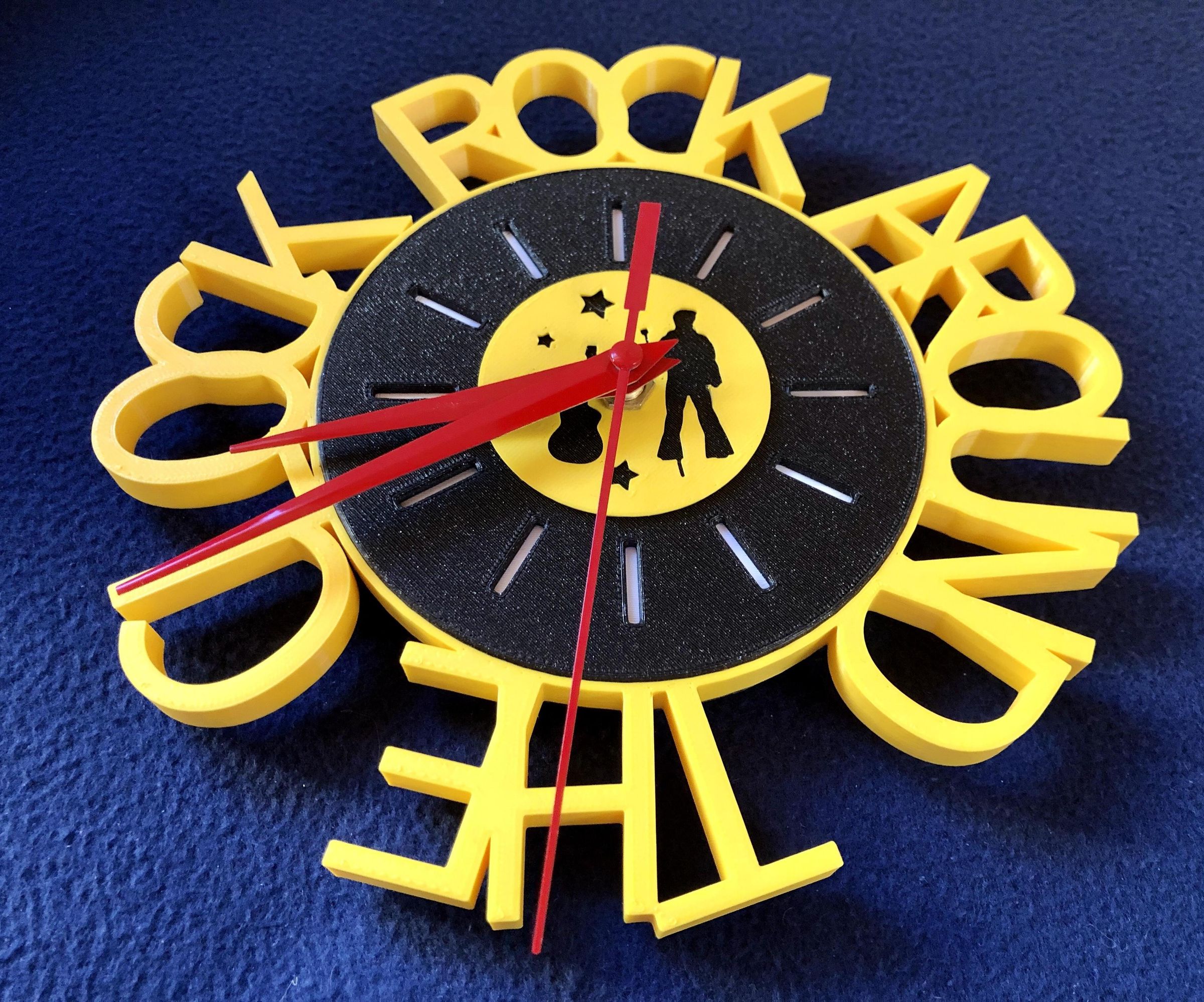 Clock - Rock Around - 3D Printed
