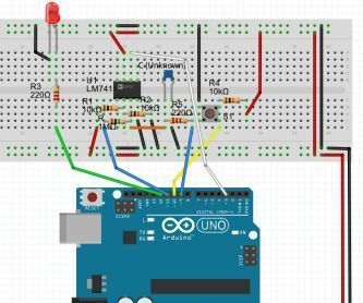 Medidor de capacitancia con el arduino y el op-amp 741