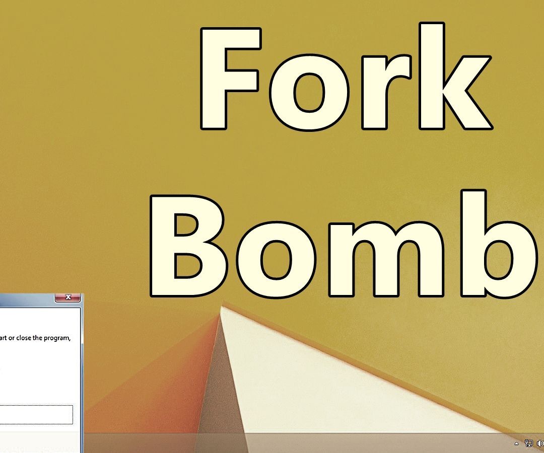 Fork bombing windows computer