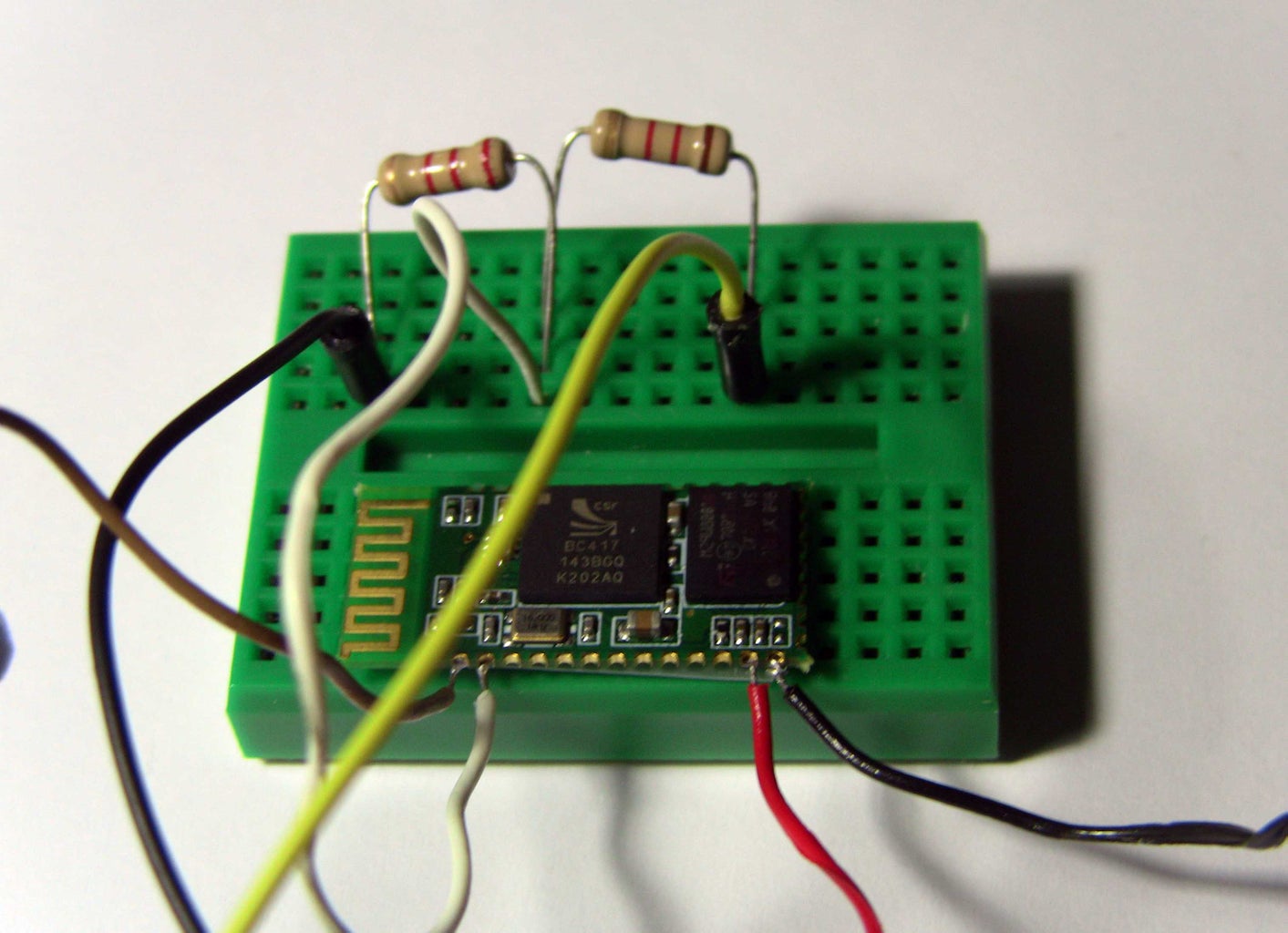 Wiring the Arduino + Bluetooth Transceiver