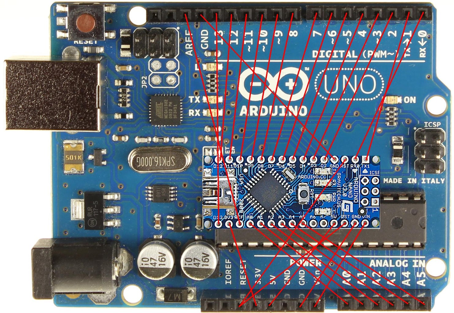 Arduino Nano to Arduino Uno Adapter : 6 Steps (with Pictures ...