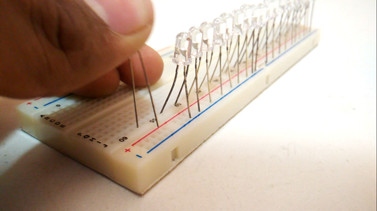 Testing on Bread Board( 1.LED's and ARDUINO )