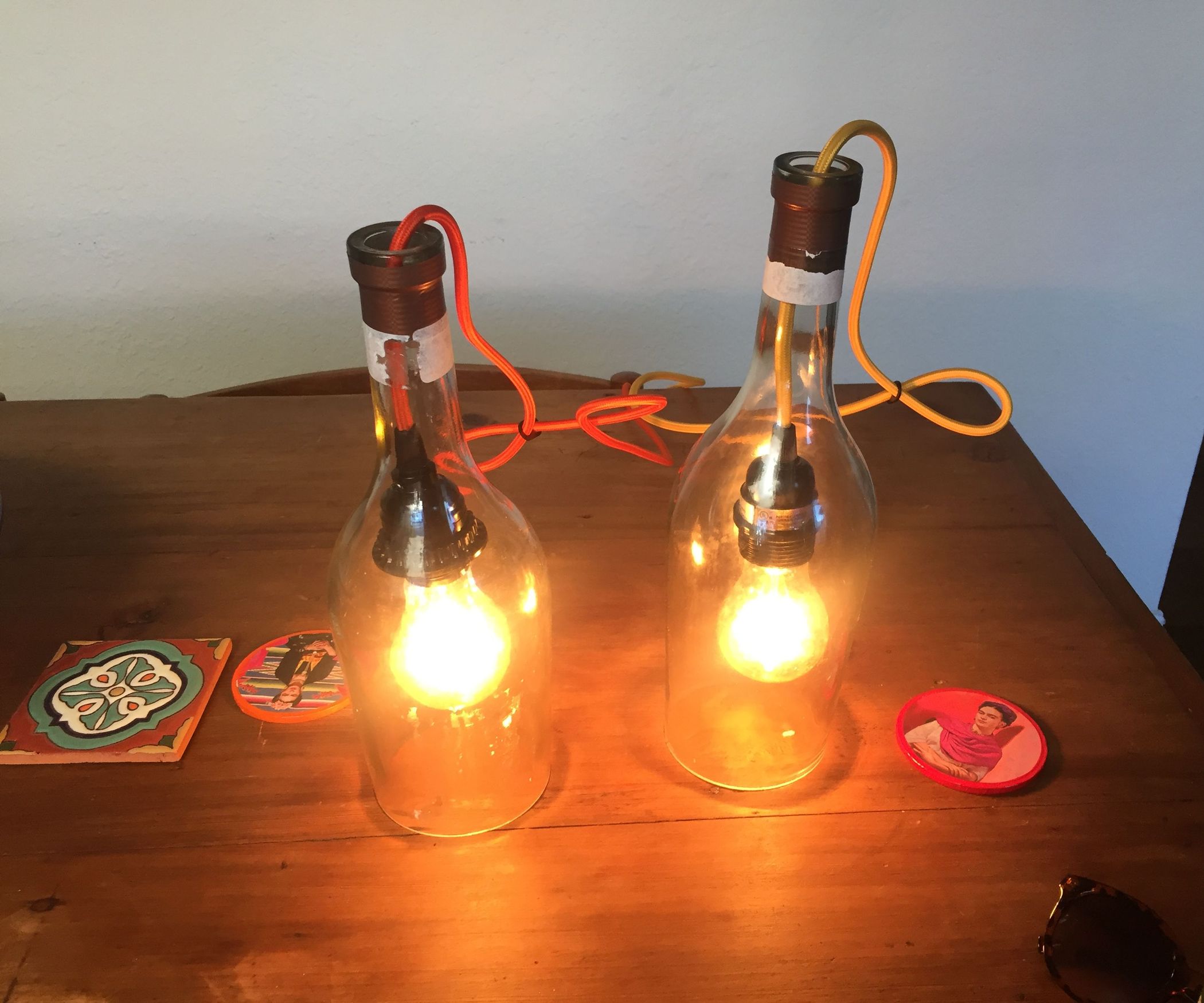 How to Make a Pendant Light From a Whiskey Bottle : 6 Steps (with ...