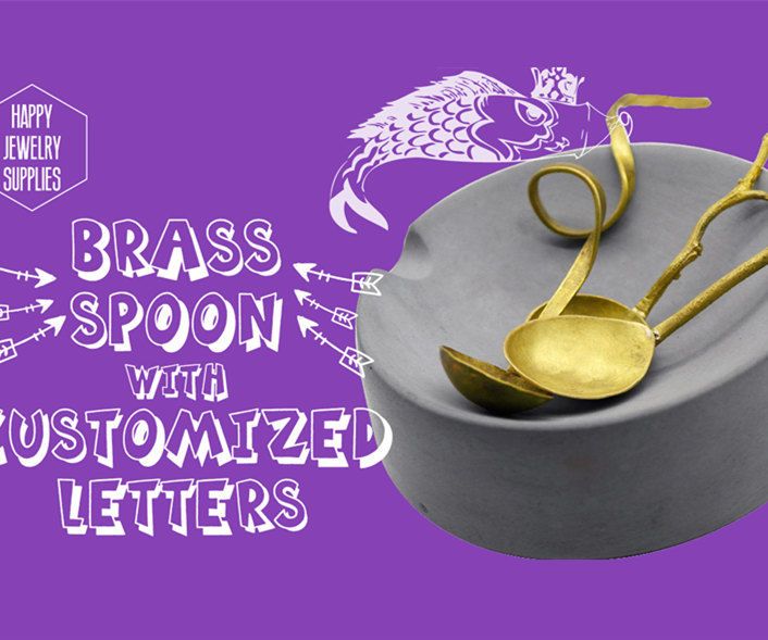 DIY Tutorial - How to Make a Brass Spoon With Customized Letters?? 