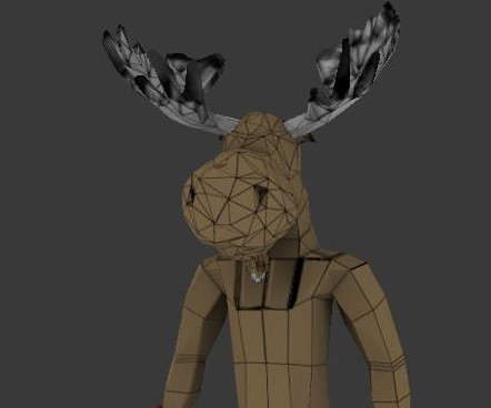 Pissed-Off Moose: Making a 3D model for animation