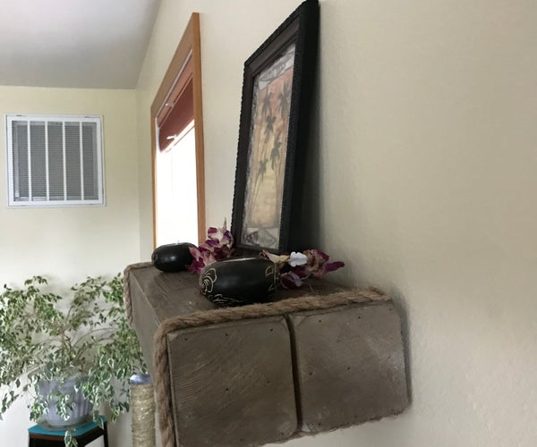 Easy Fix for Sagging Floating Shelves