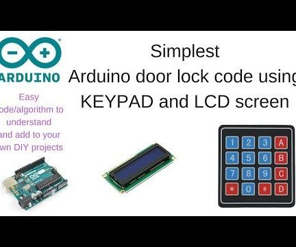 Simple Code for Arduino+keypad Door Lock Systems for Beginners
