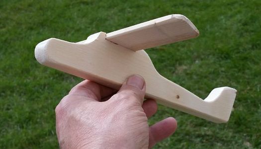 Build a Toy Airplane Using Only Hand Tools.