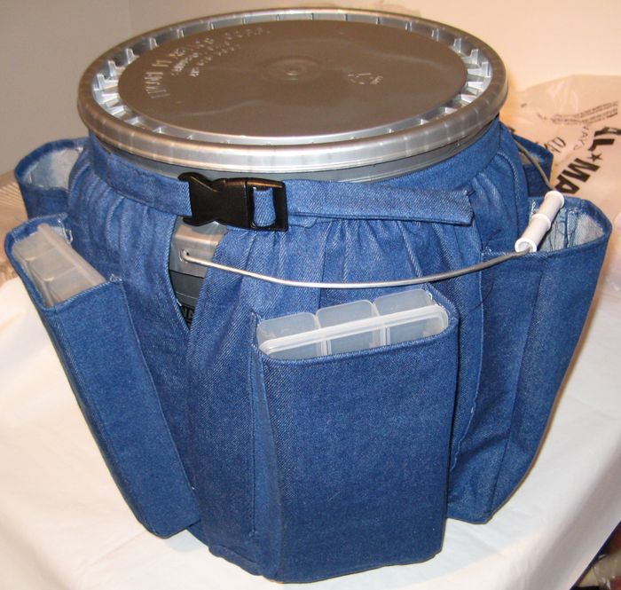 Let's Go Fishing Bucket Cover
