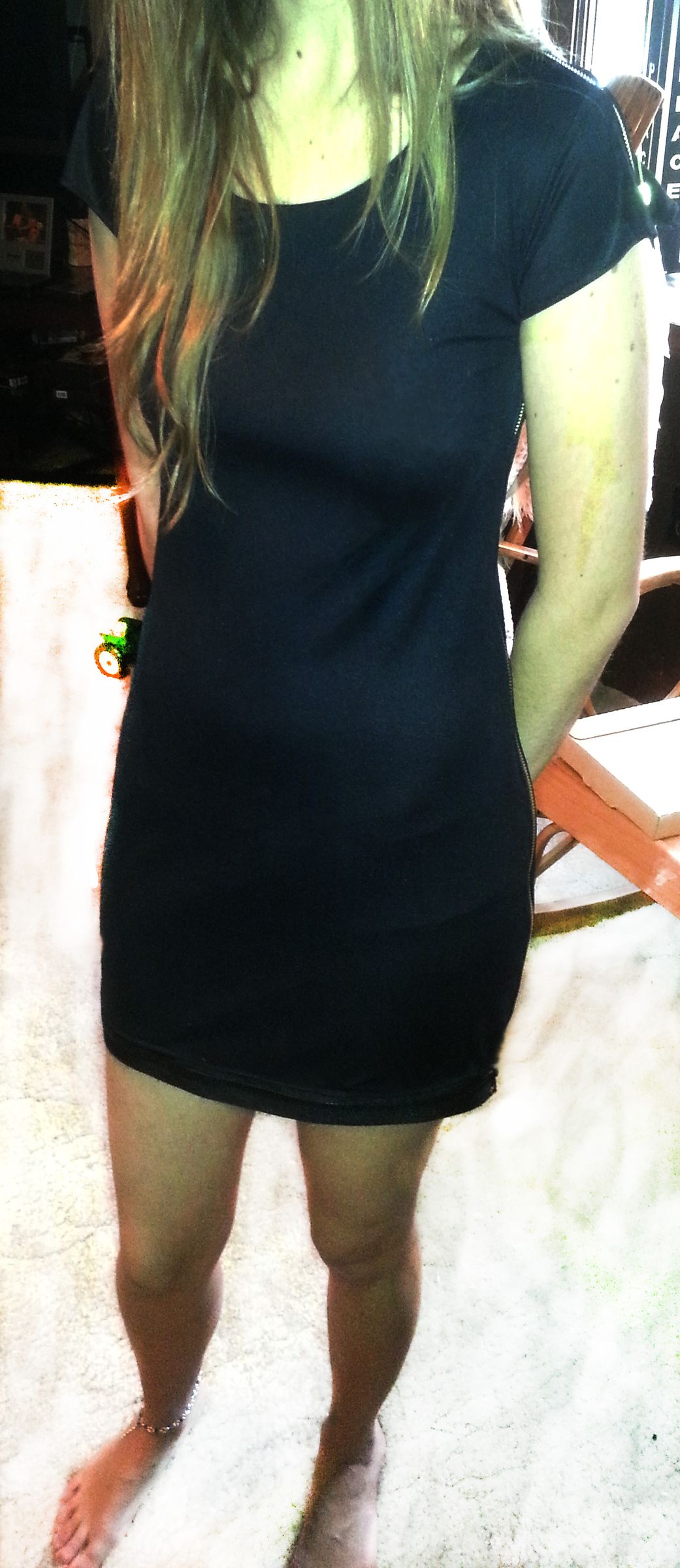 Zipper Seam Dress for the Ladies