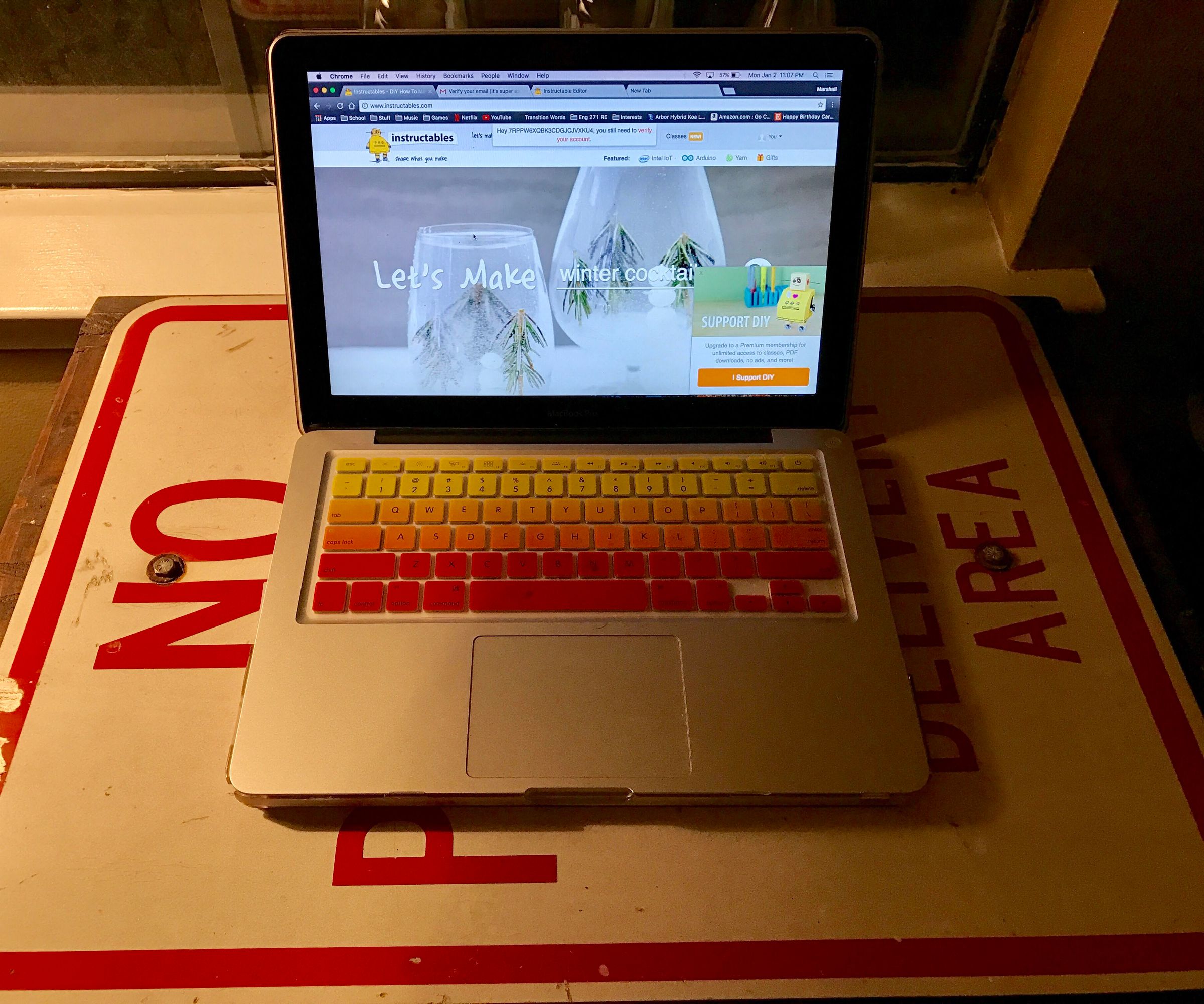 Wood Pallet and Street Sign Table
