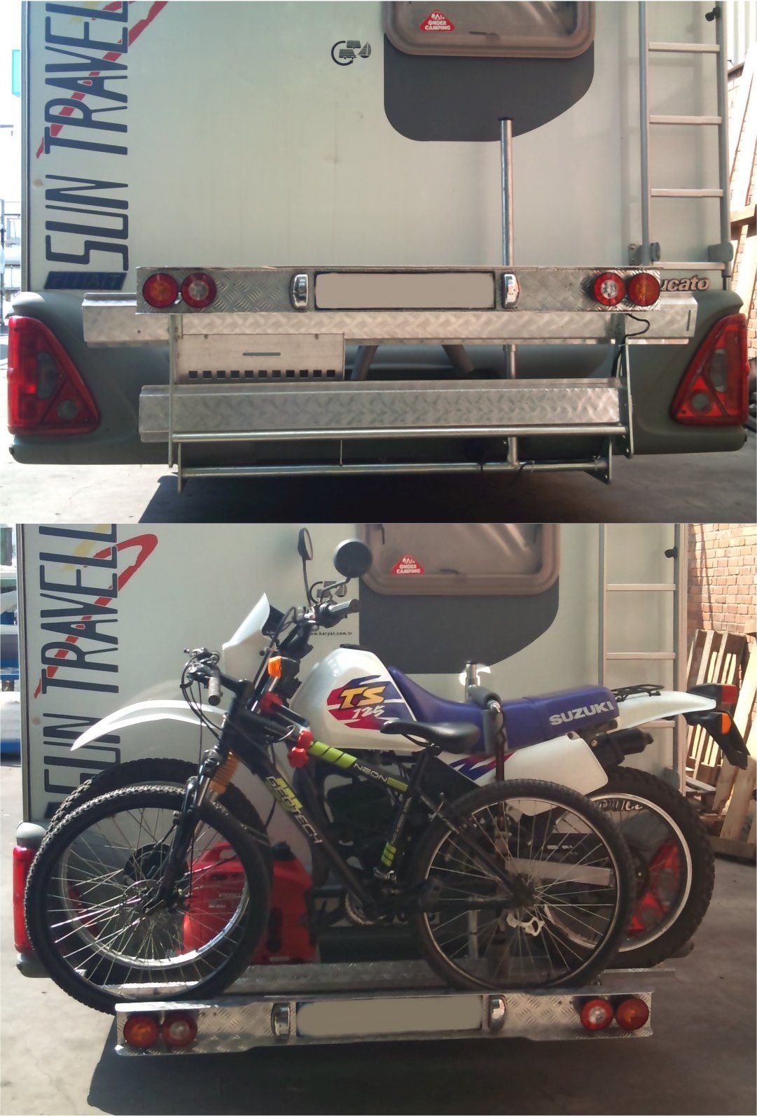 Motorbike + Bicycle + Generator Carrier, Retractable! 6 Steps (with