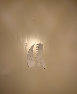 Step One: Outline the Dragon Head on White Paper