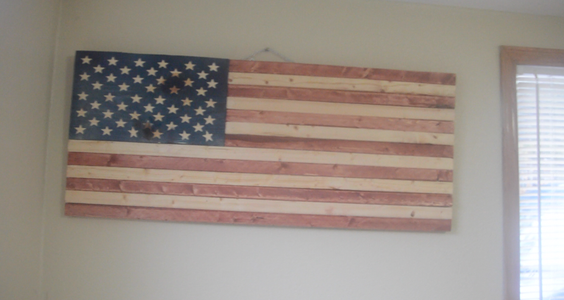 Rustic Wooden American Flag Build : 5 Steps (with Pictures) - Instructables