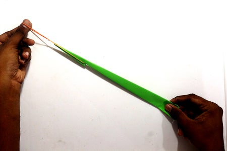 Put the Rubber Band to the Cut