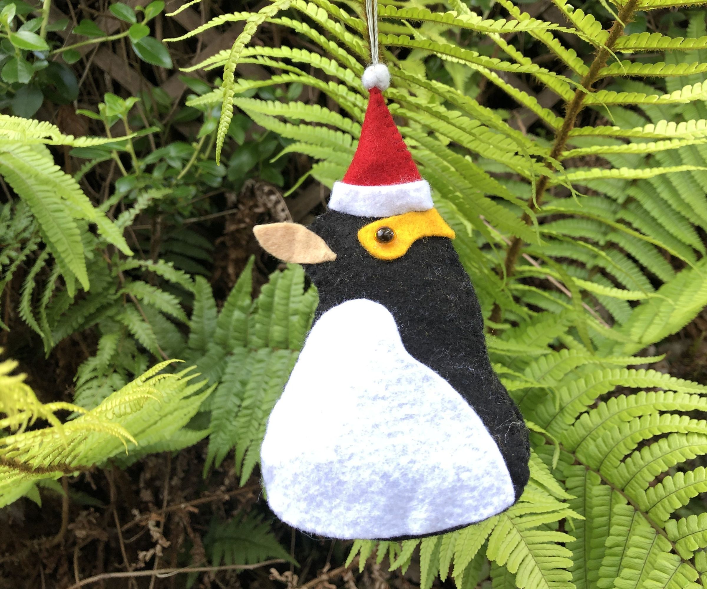 Yellow-eyed Penguin Christmas Tree Decoration