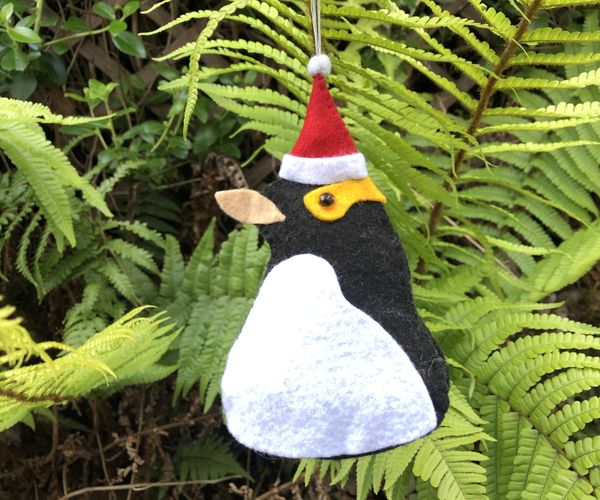 Yellow-eyed Penguin Christmas Tree Decoration