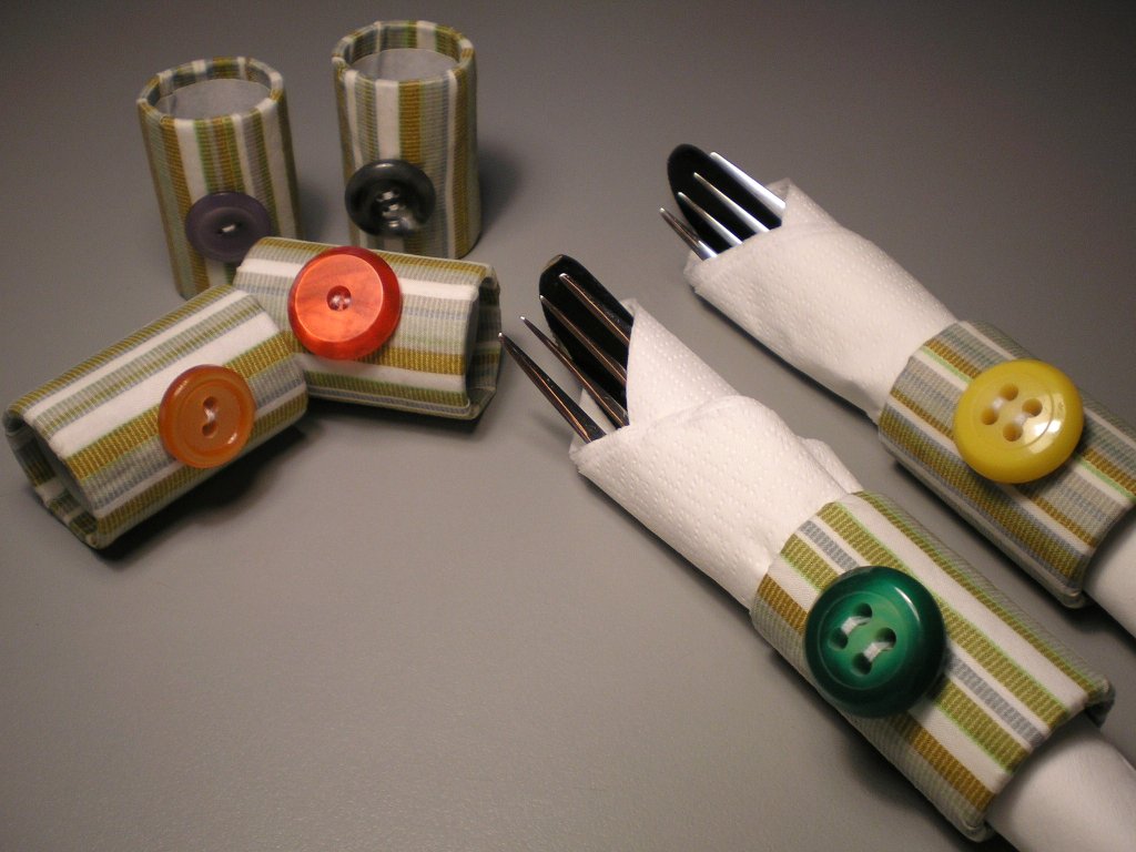 Fabric Napkin Rings / Servilleteros De Tela