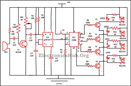 Clap Switch Circuits for Devices